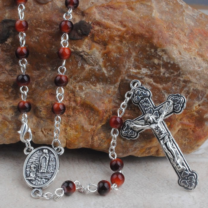 ,galss beads rosary